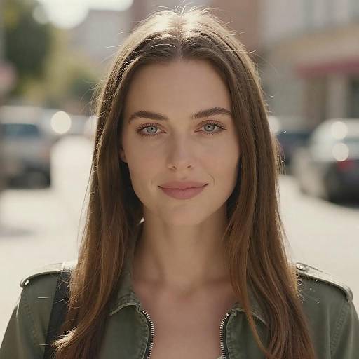 Warm Sunlit Portrait of Woman