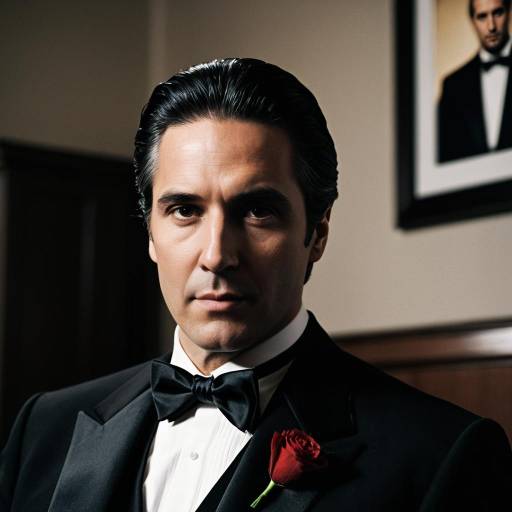 Michael Corleone Cosplay in Classic Tuxedo