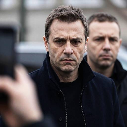 Intense Urban Portrait of Two Men