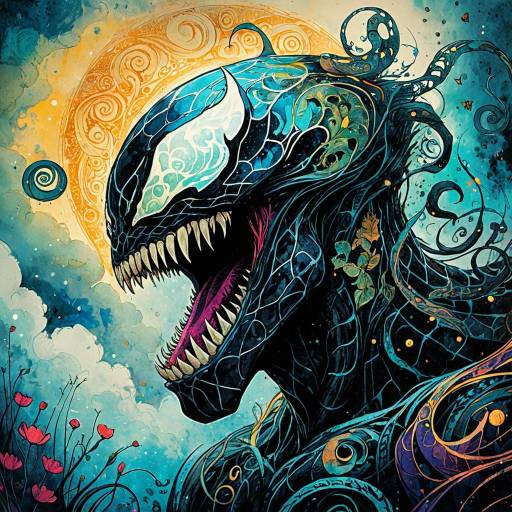 Abstract Venom-Inspired Mythical Oracle