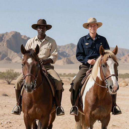 Riders in the Desert: A Captivating Moment