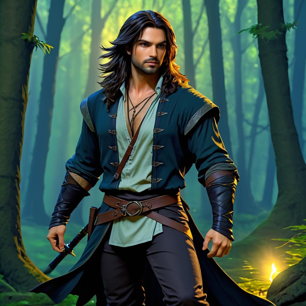 Agile Male Rogue in Twilight Forest