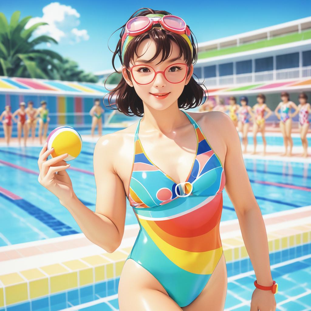 Nostalgic Anime Swimmer by Mitsuru Adachi