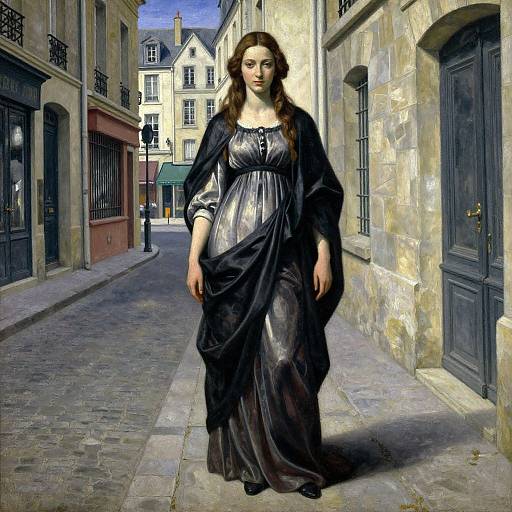 Renaissance Prostitute in Paris Street