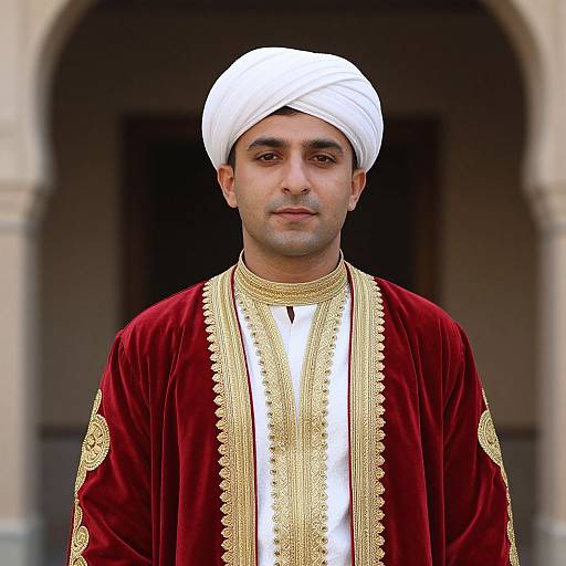 Man in Persian Costume with Turban