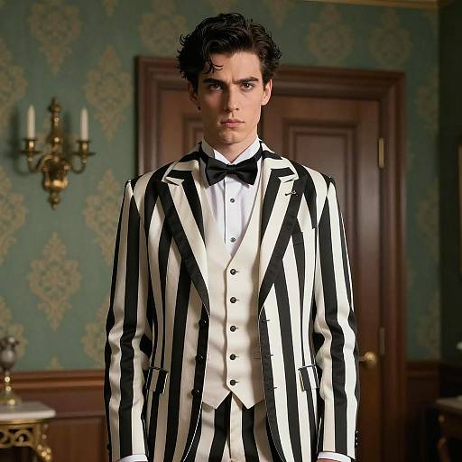 Elegant Gomez Addams Costume Photography