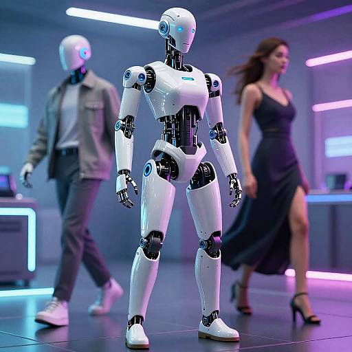 Futuristic AI Outfit Transformation