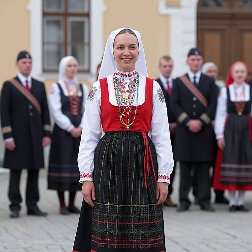 Czechoslovakia Traditional Woman Costume