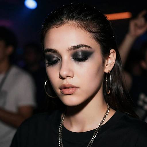 Hip-Hop Portrait in Disco Light