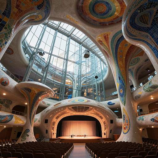 Futuristic Norman Foster Concert Hall