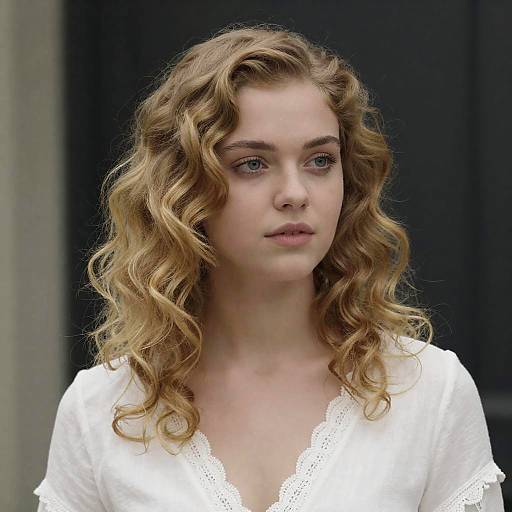 Portrait of Fair-Skinned Woman in Lace