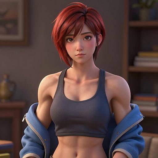 Stunning Semi-Realistic Girl Portrait