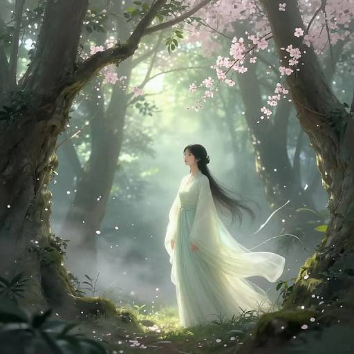 Serene Asian Forest Spirit Ahn