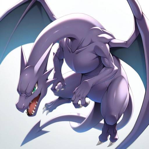 Illustration of Aerodactyl, pokemon in the style of Emanon123