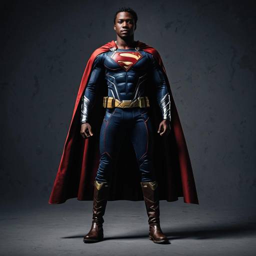 African American Superhero in Cape