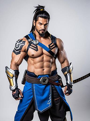 Cosplay photo of hanzo (overwatch). Costume clothes