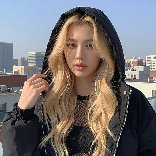 Urban Portrait of Blonde Woman