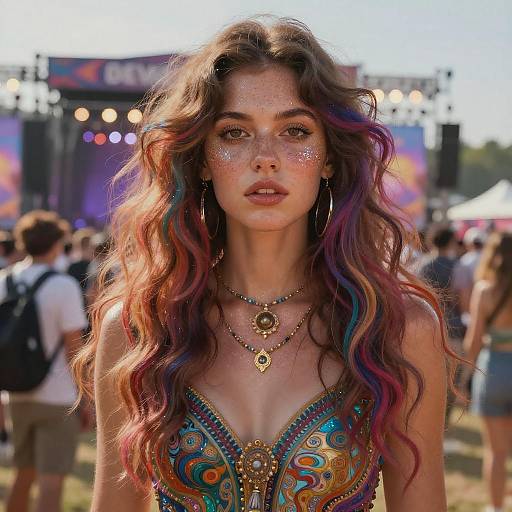 Stunning Festival Portrait in Samdoesarts Style