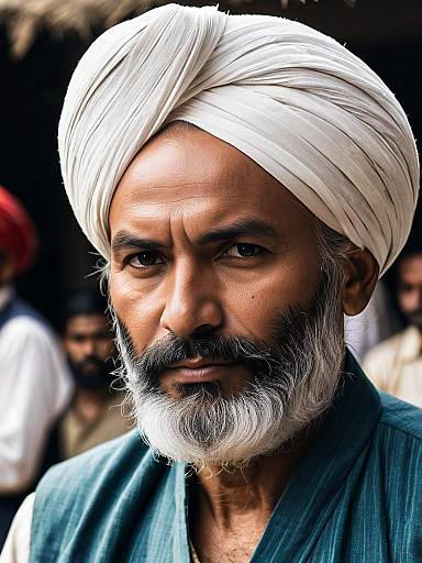 Elderly Swati Man in Traditional Attire