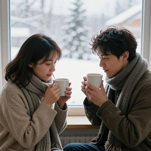 Cozy Winter Tea Moment Indoors