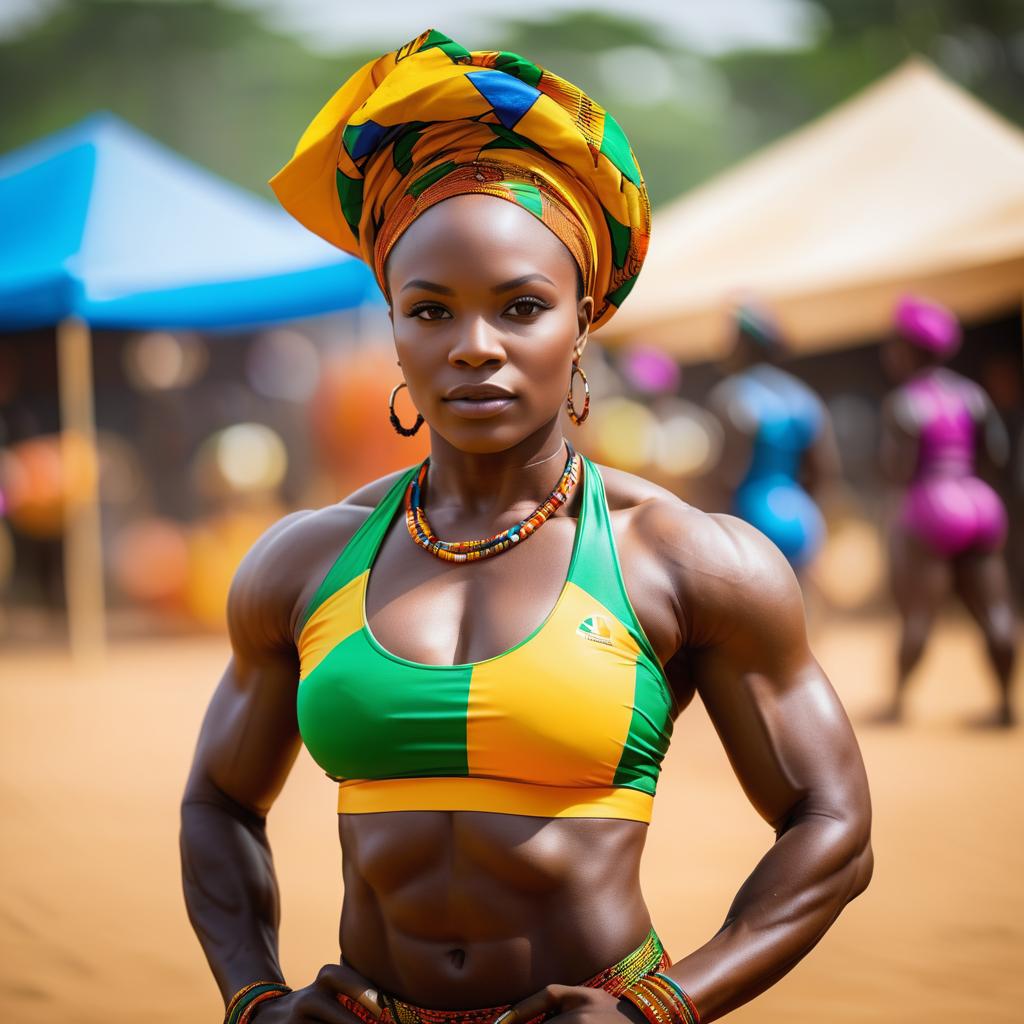 Fit West African Woman at Vibrant Festival