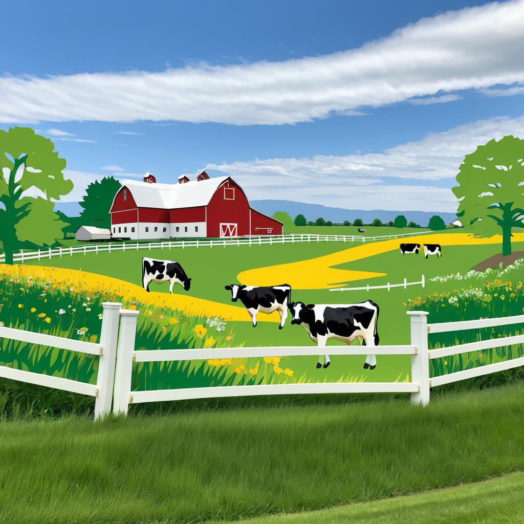 Maple Grove Dairy Logo and Mural Design