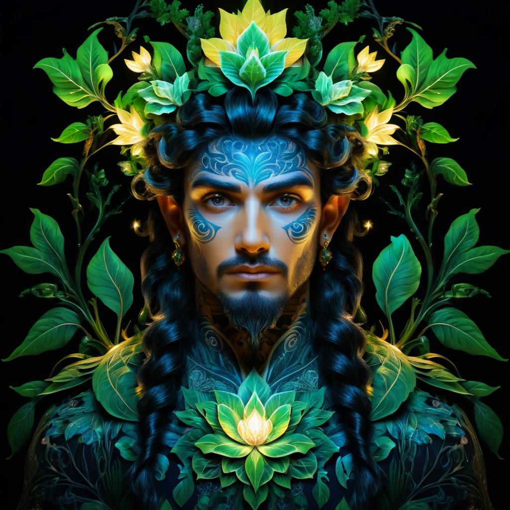 Portrait of a Mythical Forest Guardian