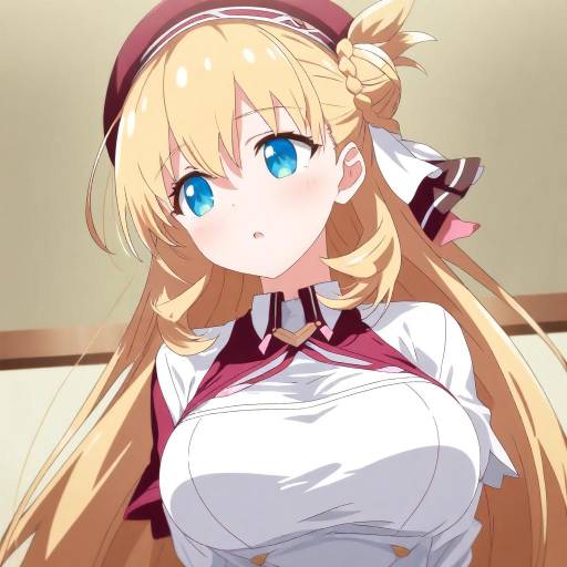 Illustration of Agnes claudel, eiyuu densetsu in the style of Otokamu