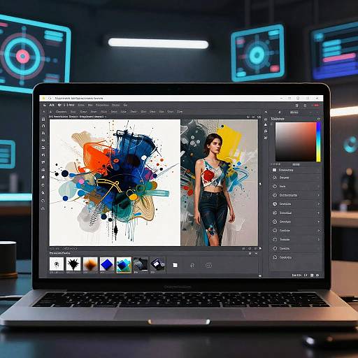 AI Art Editor with Advanced Brushes