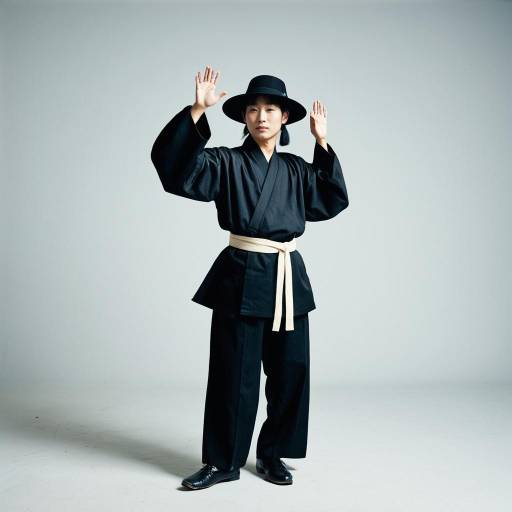Korean Male Dancer in Traditional Costume