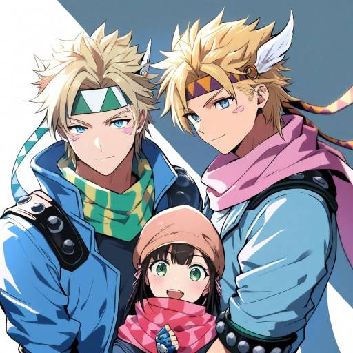 Boys and Girl in Colorful Fashion