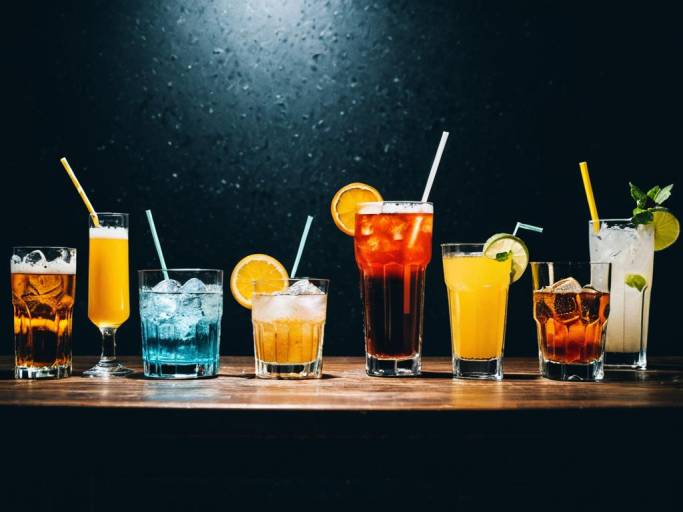 A Refreshing Array of Drinks Wallpaper