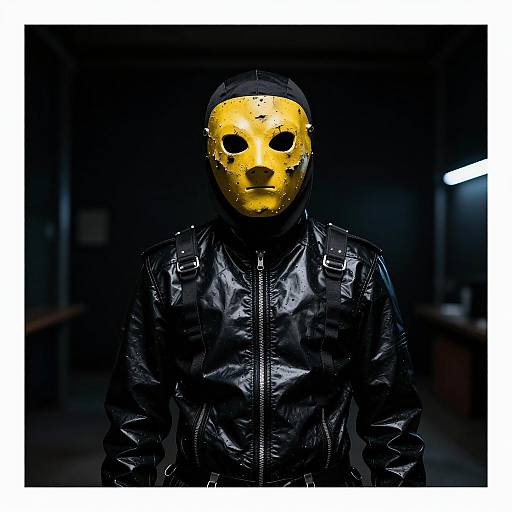 Eerie Figure in Dark Room