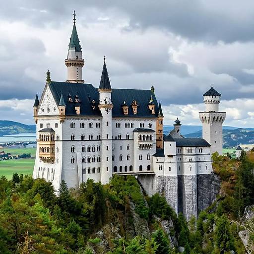 Majestic Castle on Rugged Cliff