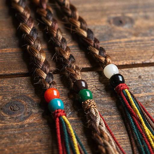 Slavic Braids with Colorful Threads