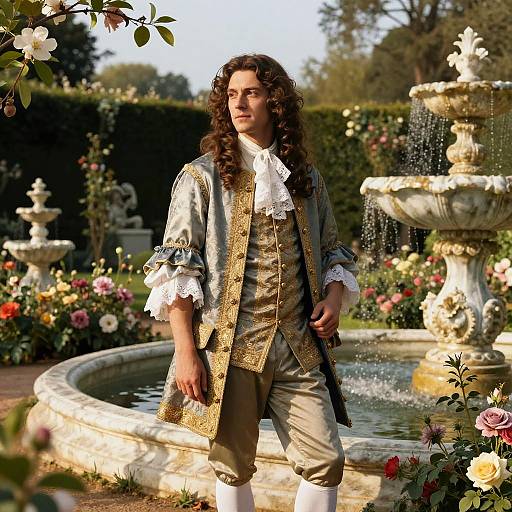 Nobleman in Baroque Garden