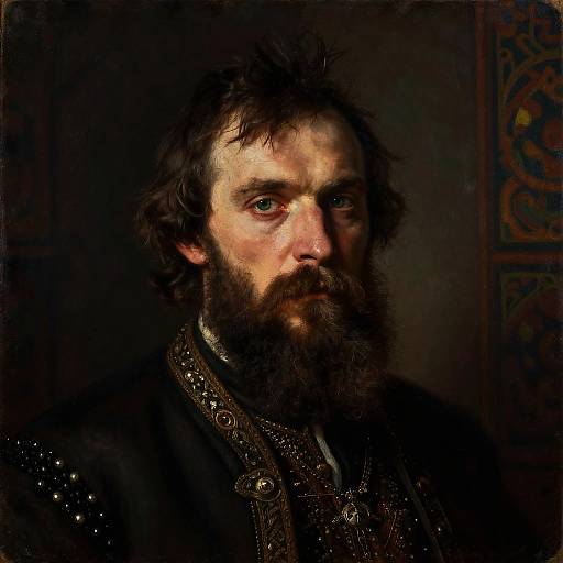 Mystical Rasputin Portrait with Chiaroscuro