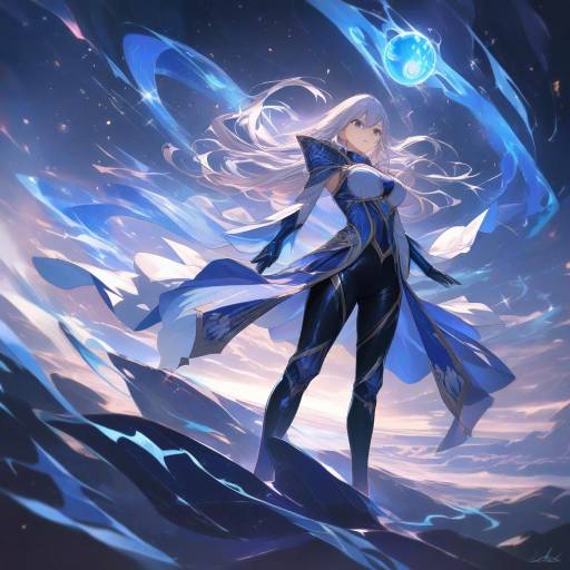 Celestial Warrior in Enchanted Dusk