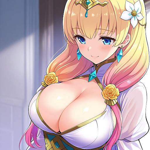 Illustration of Gunnthra (fire emblem), fire emblem in the style of Chorimokki