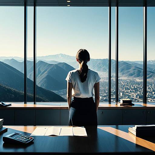 Luminous Justice Girl Panoramic Scene