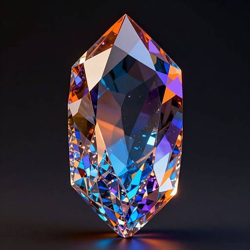 Ultra-Detailed Prismatic Shard in 8K