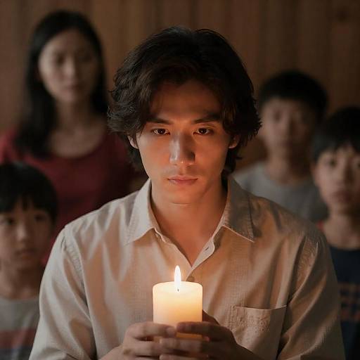 Candlelit Intensity: Family Curiosity