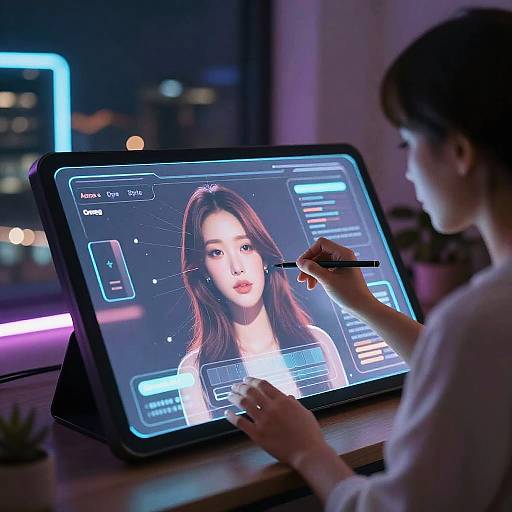 AI Girlfriend Maker in Futuristic City