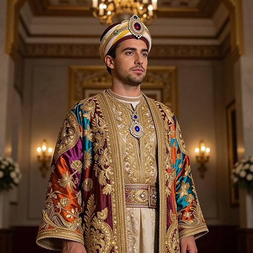 Richly Detailed Ottoman Royal Attire