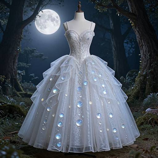 Moonstone Opera Dress in Enchanted Forest