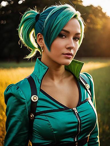 Realistic Jolyne Cujoh Cosplay Photo
