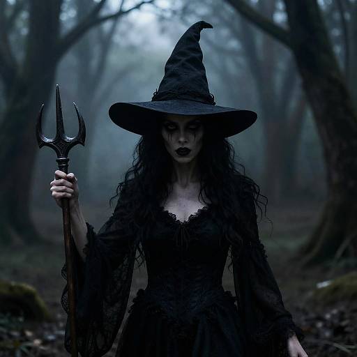 Realistic Gothic Witch Horror