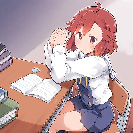 Illustration of Aoba tsugumi, kannagi in the style of Enjaku izuku