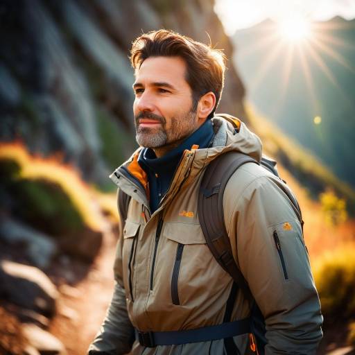 Warm Candid Portrait on a Mountain Trail