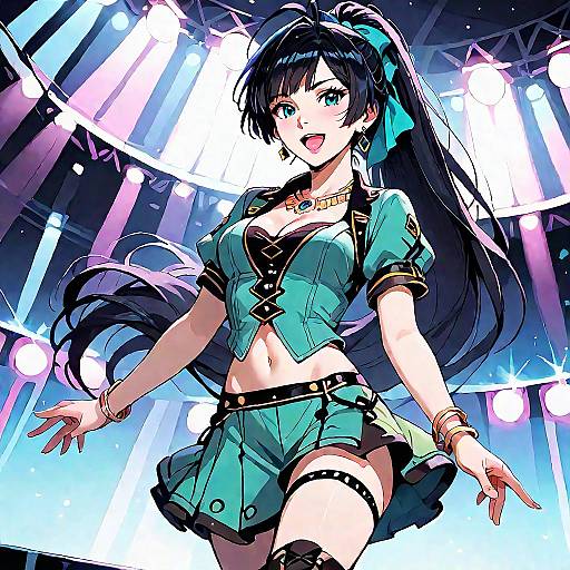 NSFW Cheerful Idol Dancing on Stage